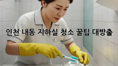 인천 내동 지하실 청소🧹 꿀팁 대방출! ✨