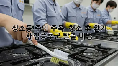 상소동 주민 주목! ✨ 청소 후 환기, 새집증후군 탈출 비법 🏡